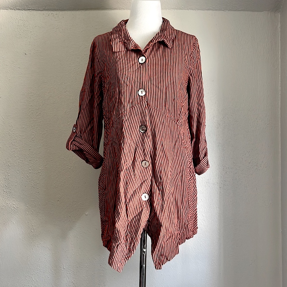 Soft Surroundings Stripes Blouse